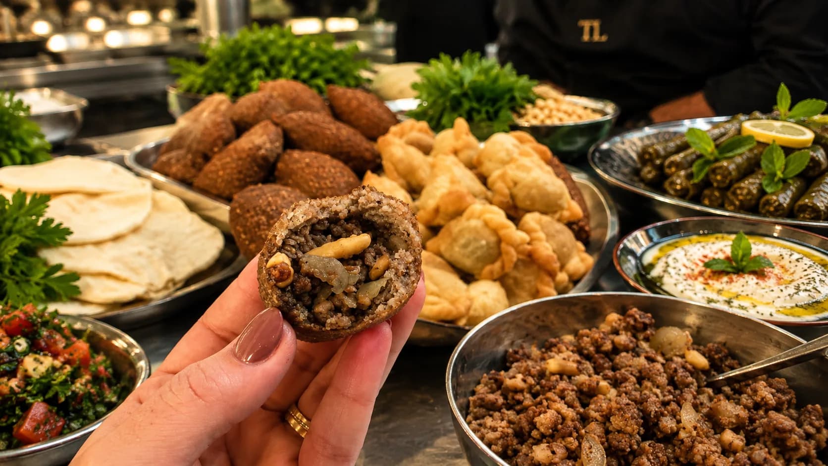 Chef finishing a specialty dish